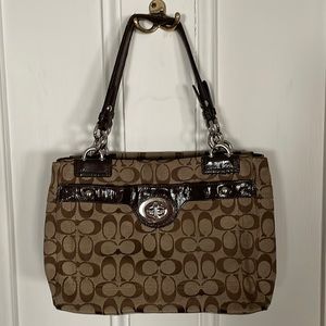 Large coach multi compartment purse